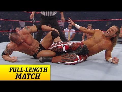 FULL-LENGTH MATCH - Raw - Batista vs. Shawn Michaels - Lumberjack Match