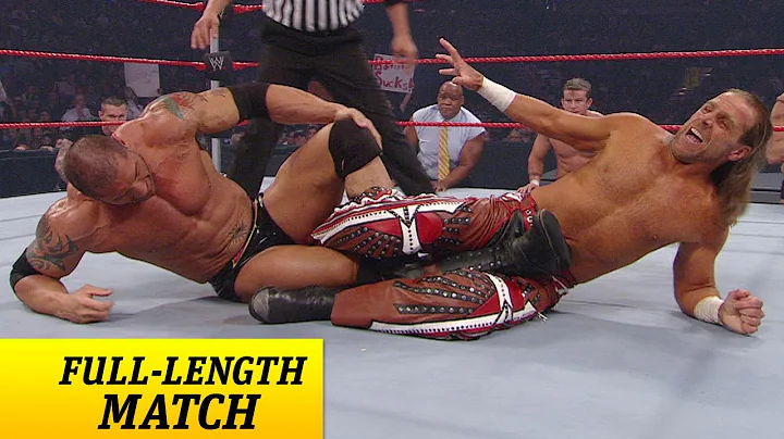 FULL-LENGTH MATCH - Raw - Batista vs. Shawn Michaels - Lumberjack Match