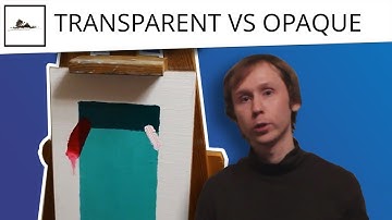 Transparent and opaque oil colors: What is the difference?