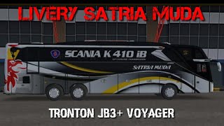 LIVERY SATRIA MUDA || TRONTON ORI BUS SIMULATOR INDONESIA V3.7.1 screenshot 3