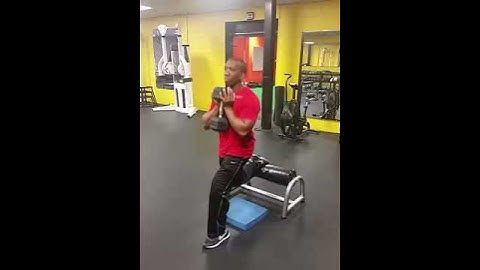 DB HOLD RFE ( rear foot elevated split  squat)