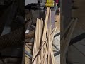 make wooden sticks on the machine neatly and quickly #youtubeshorts #automobile