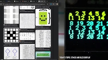 STM32 OLED Display Programming Creating Custom Characters & Font Experiments