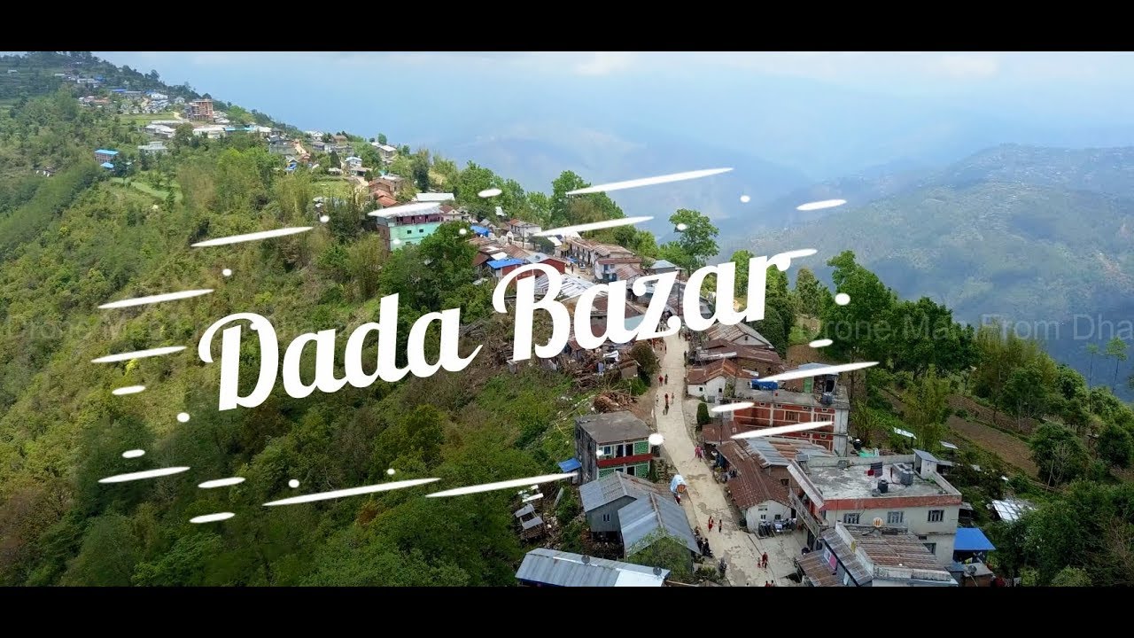 Dhankuta Dada Bazar Nepal Drone View 4k