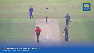 Naveed Zadran 4 wickets against Sri Lanka &#39;A&#39; | Afghanistan &#39;A&#39; tour of Sri Lanka