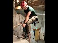A footloop for rappelling over an edge with a low anchor