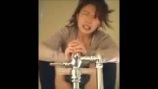 Japanese Girl Pooping on Squat Toilet 2