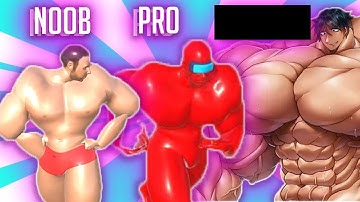 NOOB vs PRO vs HACKER in Muscle Race 3D
