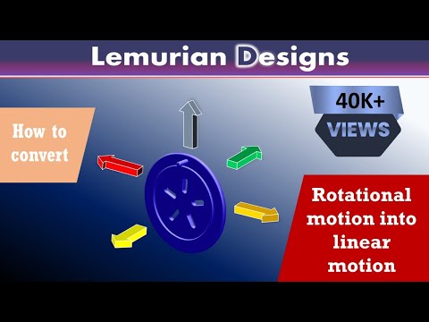 How to convert rotational motion into linear motion | Lemurian Designs