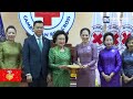 លោកជំទាវបណ្ឌិត ពេជ ចន្ទមុន្នី ហ៊ុនម៉ាណែត អញ្ជើញទទួលថវិកា ១,១០០,០០០ដុល្លារ ពីក្រុមហ៊ុនជីបម៉ុង.