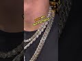 Whats on the neck 8mm moissanite tennis 8mm 925 silver rope  pendant 14mm 999 miami cuban chain