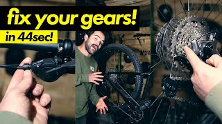 How to adjust the gears on your bike in 44 seconds!