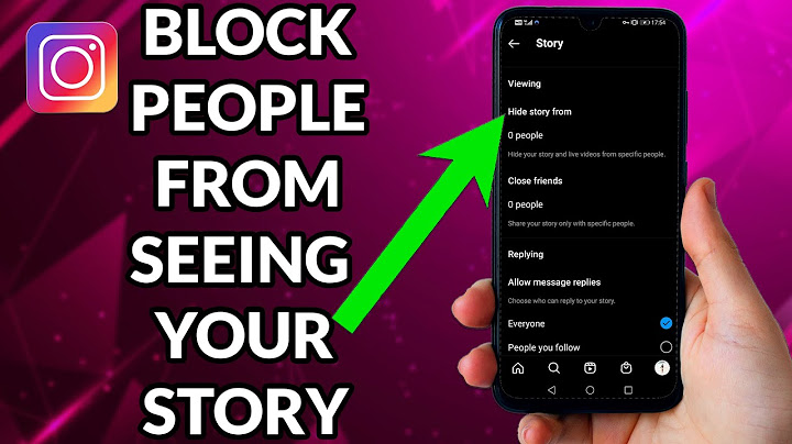 How to block people from seeing your instagram story