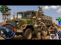 US Army Cargo Truck Simulator Game: Military Truck Cargo Transport Drive Soldiers - Android Gameplay