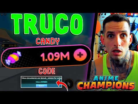 (CODE) TRUCO PARA CONSEGUIR MUCHOS CARAMELOS (CANDY) EN ANIME CHAMPIONS SIMULATOR CODES ROBLOX