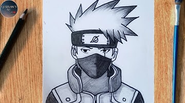 Easy Anime Drawing | How to draw Kakashi Hatake | Naruto Drawing Tutorial step by step.