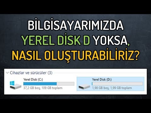 Yerel Disk D oluşturma nasıl yapılır?