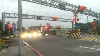 111/4/30日新北市俊英街平交道176次PP自強號和2033次900型區間快車