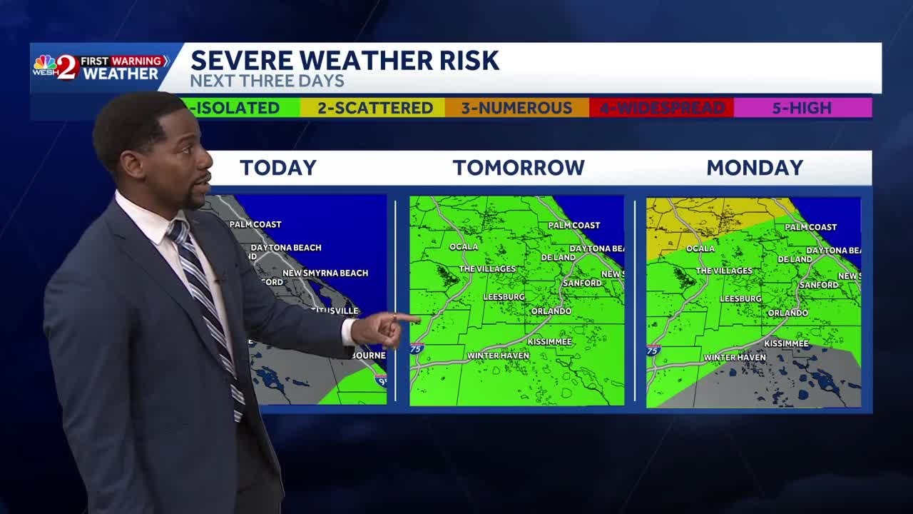 Impact Weather Sunday and Monday | Heavy Rain and Gusty Damaging Winds ...