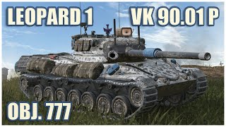 Leopard 1, Object 777 & VK 90.01 (P) • WoT Blitz Gameplay