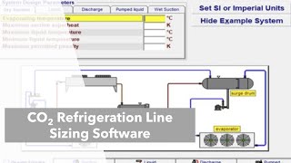White Rose Software & Micro Pipe CO2 Refrigeration Line Sizing Software screenshot 1