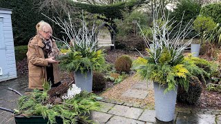 White Garden Christmas Makeover.