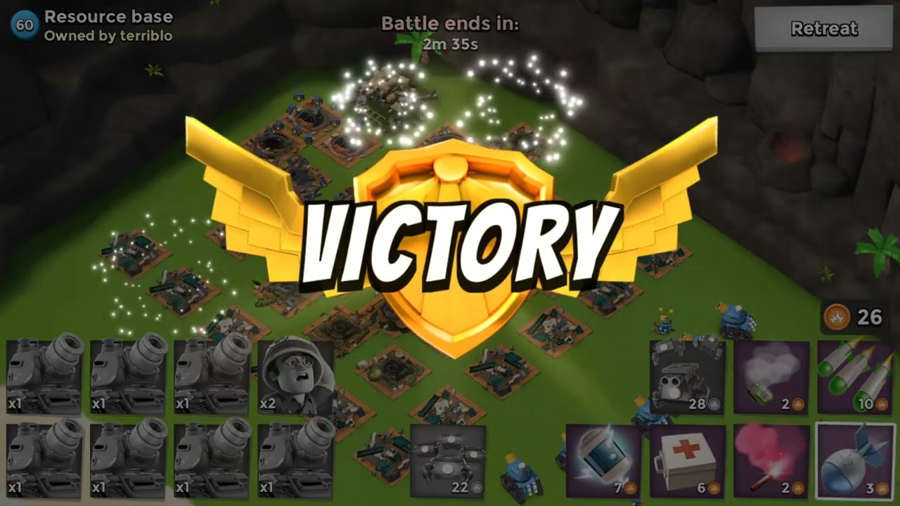 Boom Beach - Terriblo Iron resource base  Level 60