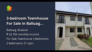 3-bedroom Townhouse For Sale in Baliuag Bulacan