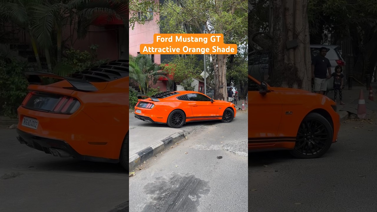 Ford Mustang GT Attractive Orange Wrapped 🤯🥵 