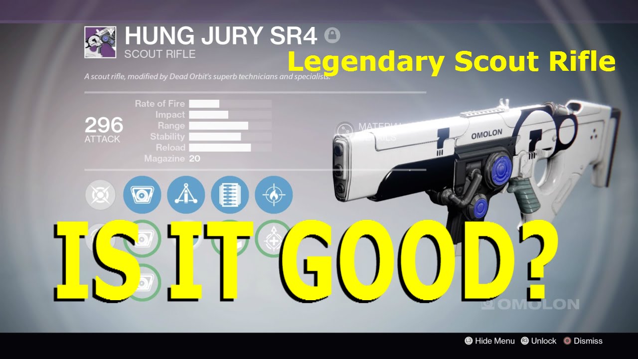 Destiny Hung Jury SR4 Legendary Scout Rifle (Is It Good