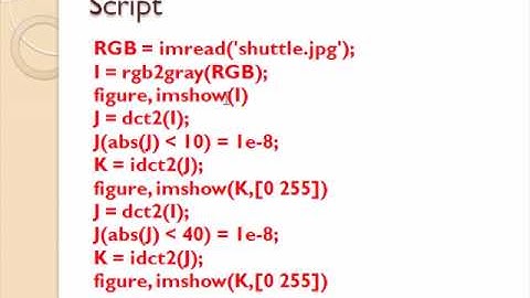Image Processing in Matlab