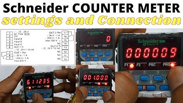 Schneider Electric Counter Meter l Settings and Connections with Practical in Urdu and Hindi