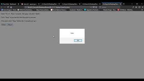 ClearTimeout function in Javascript