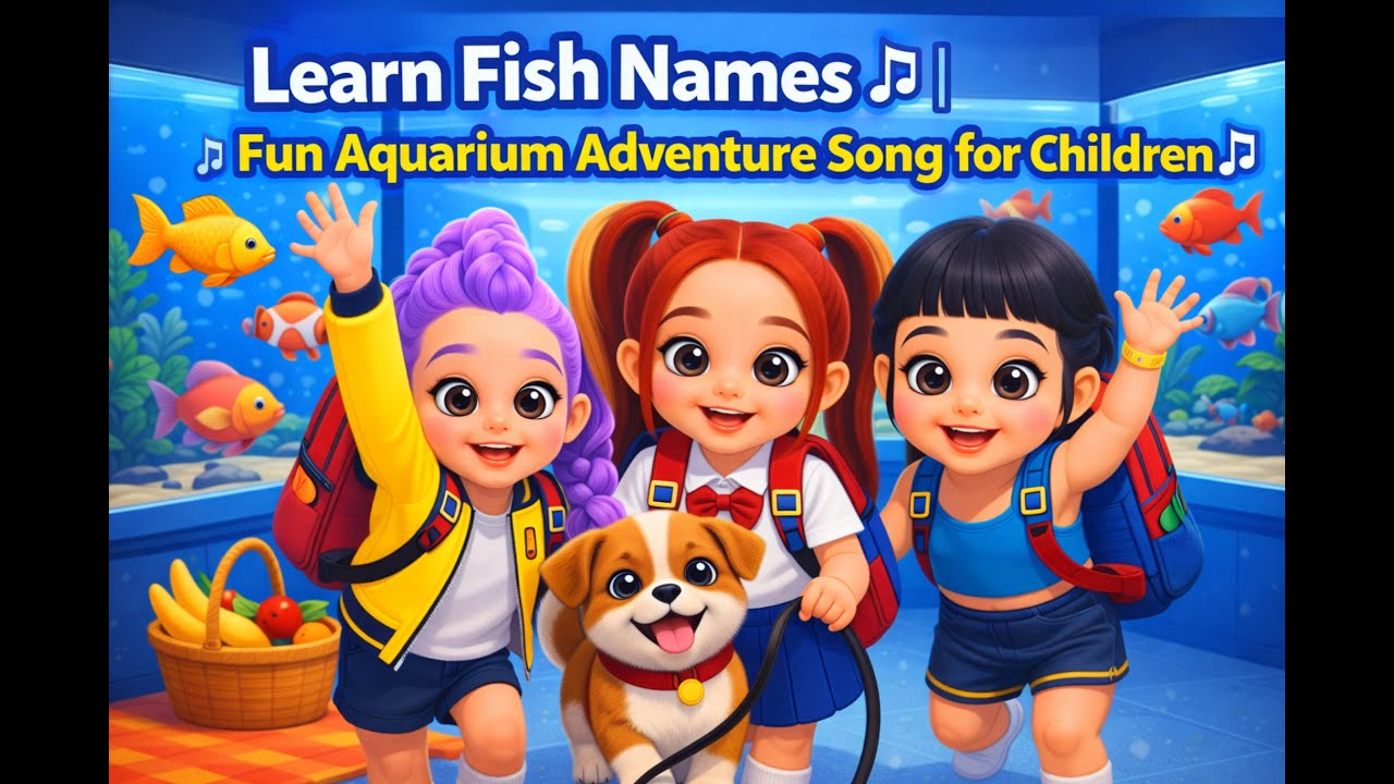 Learn Fish Names with Songs 🎶 | Fun Kids Educational Rhyme