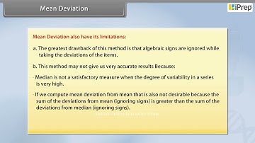 Mean Deviation VIII | Statistics | Math | Class 11th | iPrep