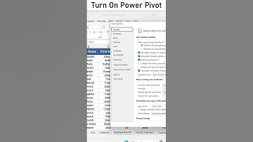 How To Activate Power Pivot Tab in Excel #excel