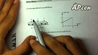APcen Physics EP2.7 1/2 การเคลื่อนที่แนวเส้นตรง (แปลความหมายจากกราฟ)