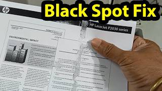 How to fix Black spot on the page Hp laser jet 2035