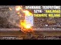 Spawanie termitowe szyn tramwajowych // Railroad thermite welding of the tramway track