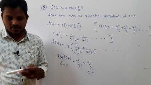 Lecture 9(Evaluation of contour integral using Residue theorem)
