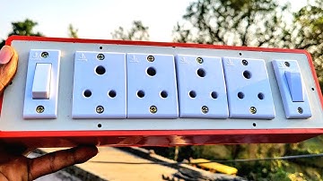 4 socket 2 switch connection || 4 socket 2 switch board wiring⚠️