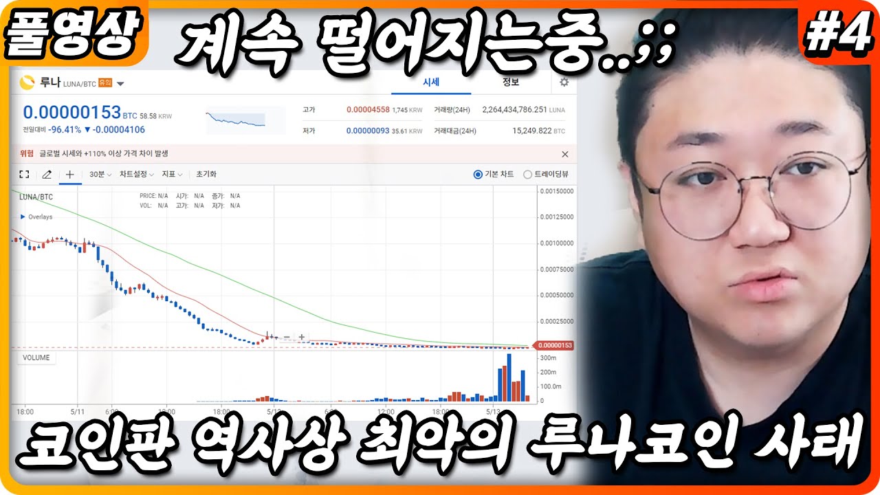 50조증발 역대 대참사 루나코인사태 (22.05.12-4) - YouTube