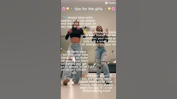 Thumbnail of GURL TIPS!! Luv ya! ❤️ #shorts #girl #girlpower #remix #hiphop #song #music #viralvideo