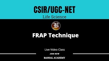 FRAP Fluorescence Recovery After Photobleaching I CSIR NET Online LIFE SCIENCE,Best Online Coaching
