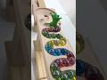 Marble Run ASMR ☆ HABA Wave Slope & Rotating hall & Pop Tube, Skeleton Car #shorts #marblerun