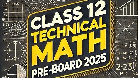class 12 technical math preboard exam question paper||Neb board exam 2025||sushrut neupane