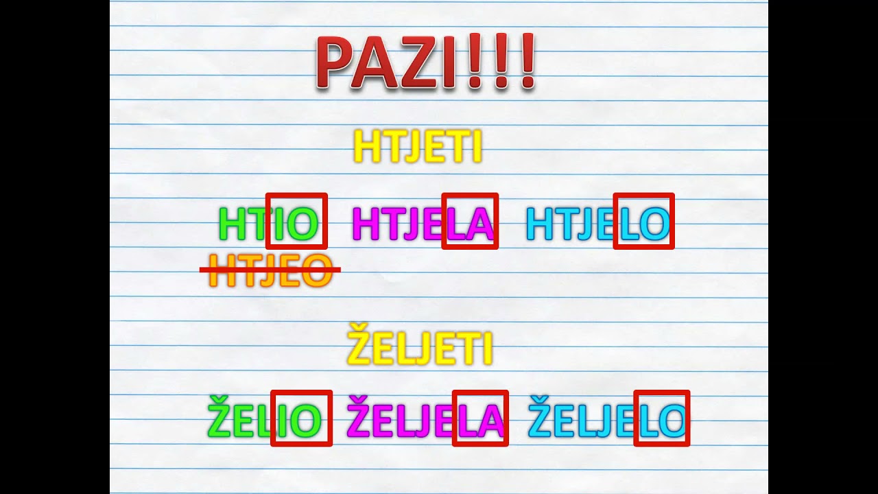 Glagolski pridjevi i glagolska imenica