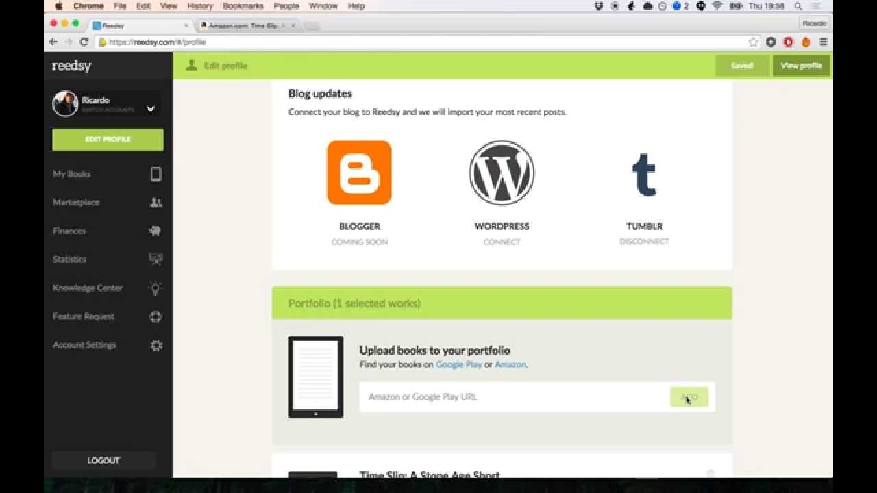 Add your Books to your Reedsy Author Profile