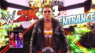 Ronda Rousey WWE 2k24 ENTRANCE