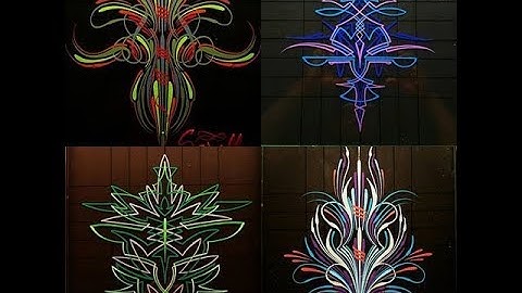 How to pinstripe: Timelaps video